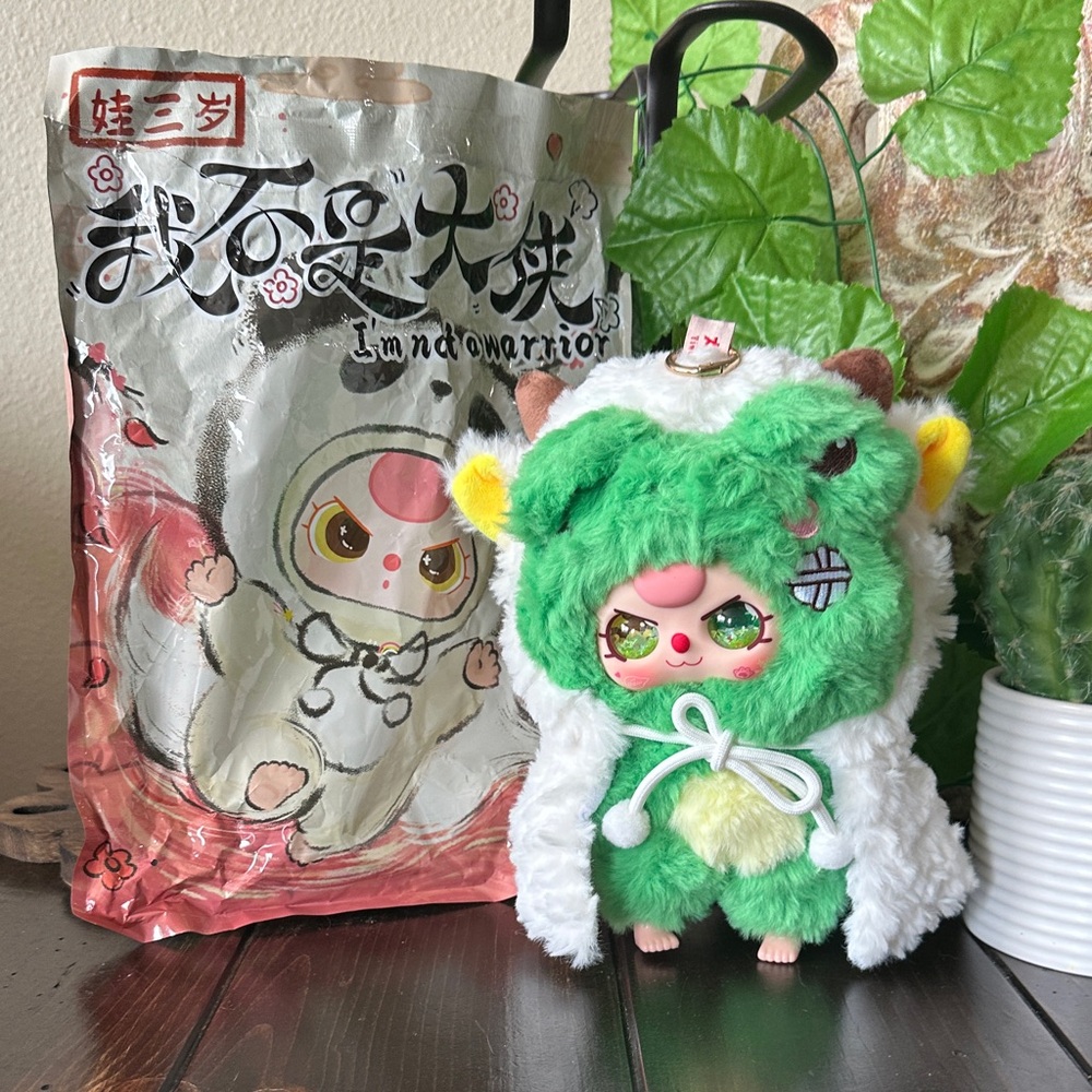 BABY THREE I’m not a warrior Frog/Sheep with special green eyes